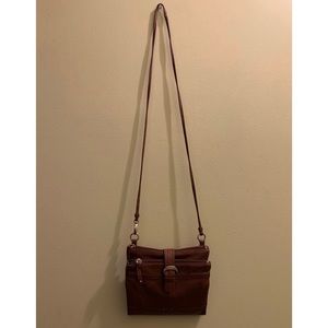 🚨 SOLD 🚨🎊 Stone Mountain Brown Faux Leather Bag